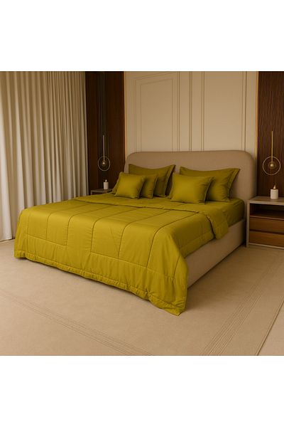 FoamZone 10-piece plain microfiber comforter
