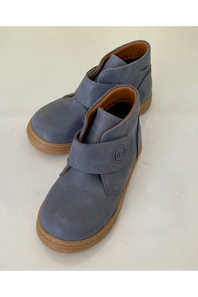 Mini Angel Erkek Çocuk Hakiki Deri, Ortopedik Tabanlı ve Sıcak Tutan Astarlı Bot