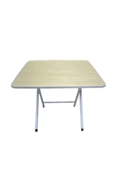 Family Ship Elegant Wooden Foldable Table in Beige