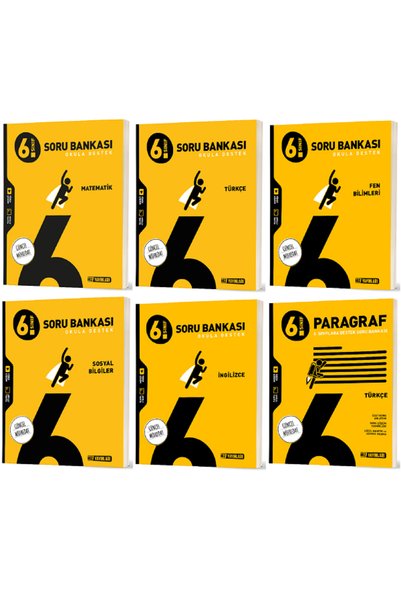 Efsane Yayınları 6.Sınıf Hız Yayınları Matematik + Türkçe + Fen + İngilizce +...