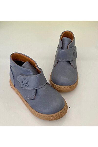 Mini Angel Erkek Çocuk Hakiki Deri, Ortopedik Tabanlı ve Sıcak Tutan Astarlı Bot