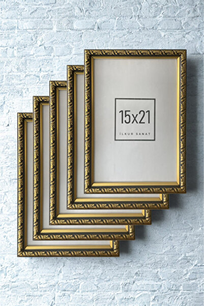 ilkur Cinci bucăți de ramă cu model din sticlă mată, dimensiune A5 (15X21), grosime de 2 mm