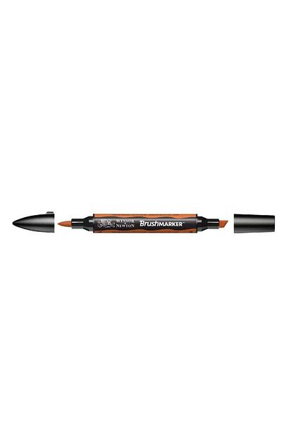 Winsor Newton Twin Tip Brush & Graphic Art Marker – Saddle Brown