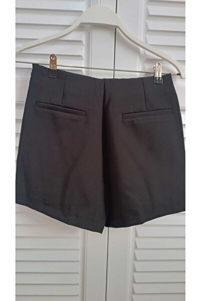 KAROL Premium Quality Asymmetrical Cut Back Pocket Detailed Lined Shorts Skirt