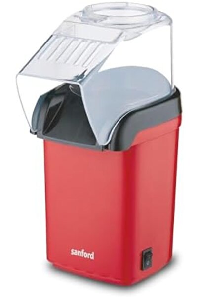 Sanford صانعة الفشار بالهواء الساخن بقوة 1200 واط - خالية من الزيت، وجبات خفيفة صحية في دقائق، سعة 50-60 جرام، سهلة التنظيف