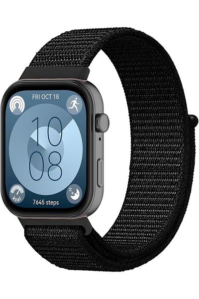 m.tk moveteck Huawei Watch Fit 3 / Fit 4 / Fit 4 Pro Compatible Cord Wicker Velcro Cord