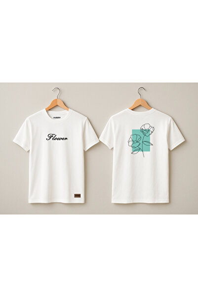 HUBERYWEAR Дамска тениска с широка кройка и флорален принт – HUBERY