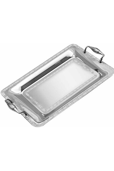 Alsaif Home صينية من الفولاذ المقاوم للصدأ، إيطالية | 45×31.5 سم