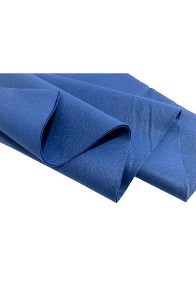 feltland Wool felt, soft 1mm, 40% wool-60% viscose, 50*180cm blue