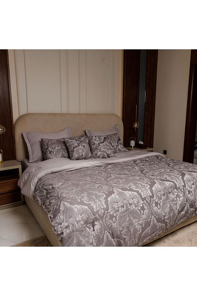 FoamZone 10-Piece Microfiber Jacquard Comforter