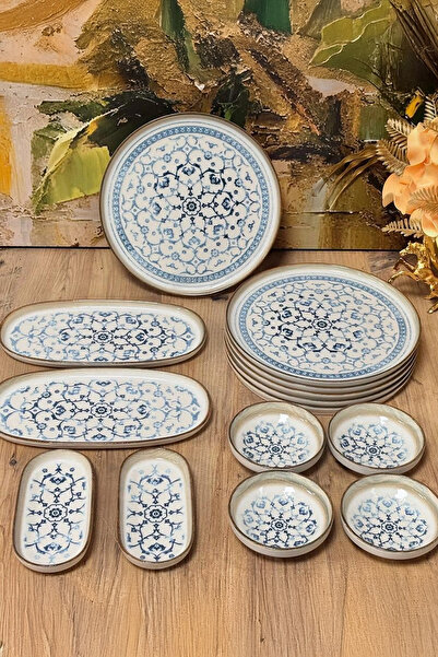 Home Serefina 6 Kişilik 14 Parça Porselen Kahvaltı Takımı & Kahvaltı Seti