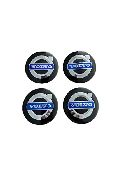 MAF Set de 4 stickere emblemă Volvo, aluminiu, autoadezive, 56 mm pentru capa...