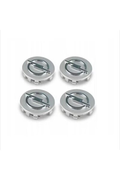 Opel Set 4 capace roți 54mm Opel, pentru jante din aliaj, argintii
