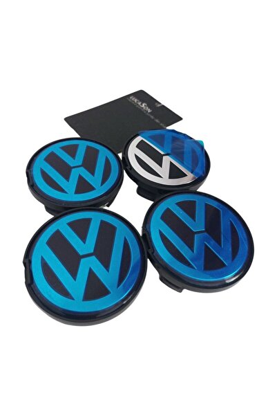 Volkswagen Set 4 capace jante VW exterior: 63mm, interior: 56mm + odorizant LUCASON
