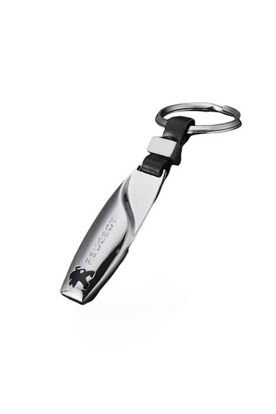 MAF Car Keychain for Peugeot, Silver/Black