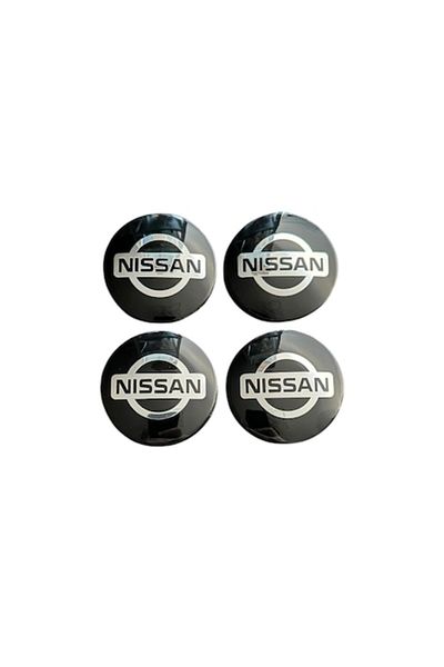 Nissan Set 4 capace roti 57mm exterior, 54mm interior Negre compatibil/inlocuitor janta aliaj