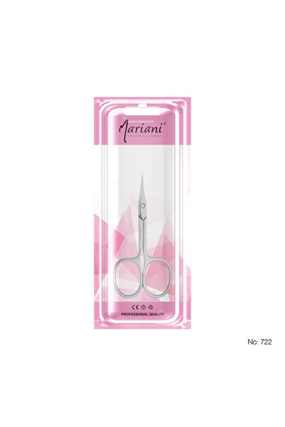 Mariani Professional Stainless Steel Eyebrow and Cuticle Scissor No 722 2Pcs