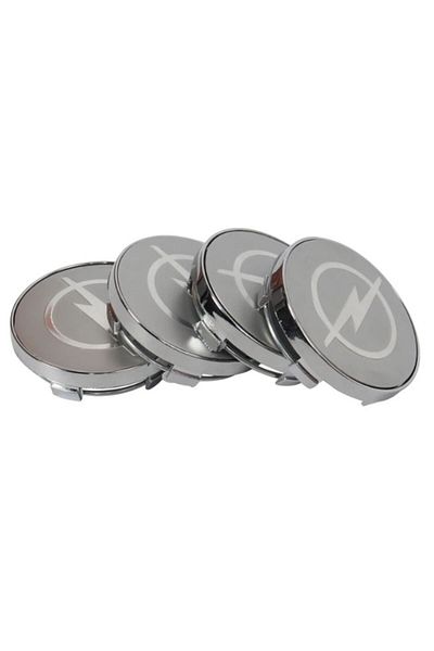 GREY Set 4 silver/gray wheel caps 60mm for alloy wheels Opel Insignia/Astra/Vectra/Corsa