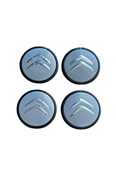 MAF Set 4 capace roti 65mm exterior, 58mm interior Citroen argintii compatibi...