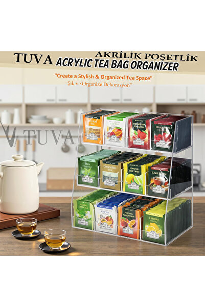 TUVA REKLAM TUVA - Üç Kat 12 Bölme Üçgen Kenar Çok Amaçlı Organizer | Mutfak ...