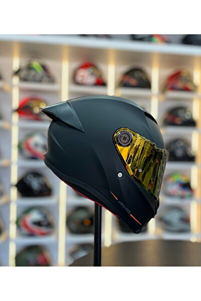 AXXIS MOTOMARİS FENIX MATT BLACK (ŞEFFAF VİZÖR)