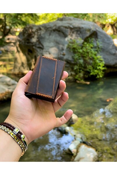 Takı Zanaatkarı حامل بطاقات من جلد العجل بسعة 14 بطاقة مع حماية RFID مزدوجة -...