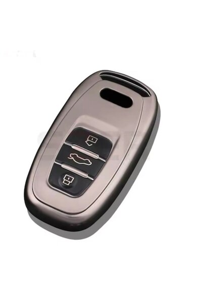 MAF Husă cheie de protecție de lux compatibilă cu Audi A4, A5, A6, A7, A8, Q3, Q5, Q7, S4, S5, S6, 3 butoane