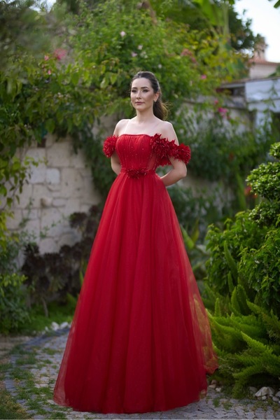 Hvit Vera Melisa abiye