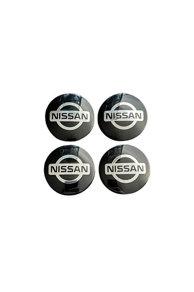 Nissan Set 4 capace roti 57mm exterior, 54mm interior Negre compatibil/inlocuitor janta aliaj