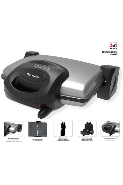 Sermelex 3000 Duo Waffle and Toaster Inx