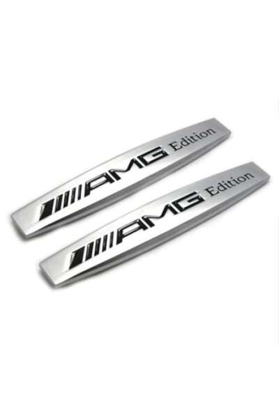 MAF Set embleme AMG edition pentru aripa Mercedes Argintii