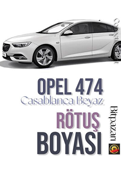 Flea Market OPEL 474 Casablanca Beyaz – Orijinal Rötuş Boyası ve Fırça Seti 25ml | Çizik ve Taş İzi Giderici