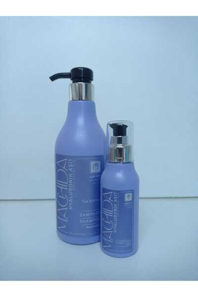 Machida مجموعة العناية بالشعر سوبر 2 من حمض الهيالورونيك، شامبو وسيروم