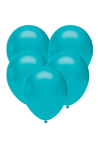 Mielibon Turquoise Metallic Latex Balloon Set of 50 – Bulk Party Birthday Wedding Decoration