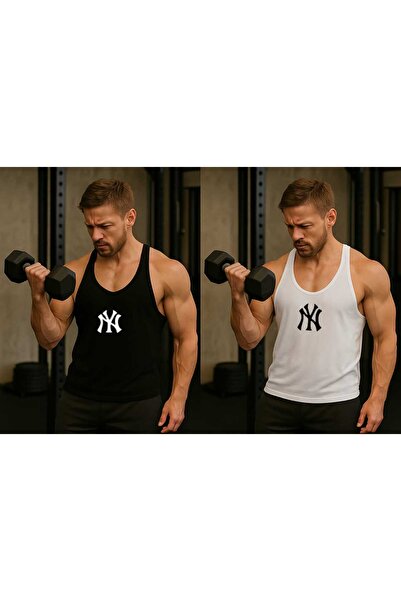 TREND ALİSSE Pachet de 2 tricouri pentru bărbați, imprimate, pentru sport și ...