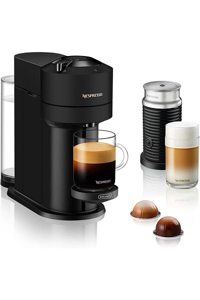 Nespresso Vertuo Next Automatic Pod Coffee Machine with Milk Frother for Espresso, Cappuccino and La
