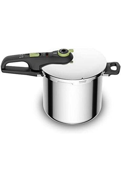 TEFAL Secure Trendy 8L Pressure Cooker with Basket - Two Programs, Vegetable & Meat, Faster Meals, T