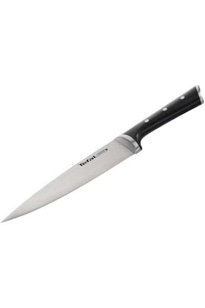 TEFAL Ice Force Chef Knife 20 cm, Kitchen Knife, German Stainless Steel Blade, Long-Lasting Cutting