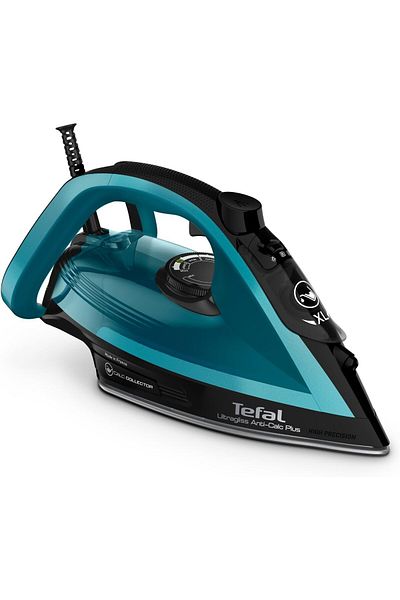 TEFAL Ultragliss Anti-Clac Plus Steam Iron, 2800 Watt, Blue/Black - FV6832E0