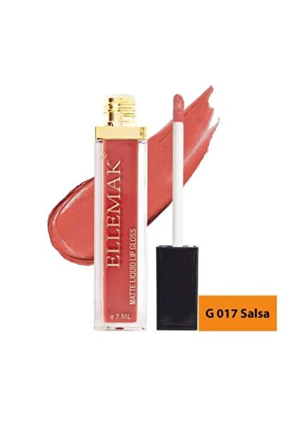 ELLEMAK أحمر شفاه سائل غير لامع - درجة 17
