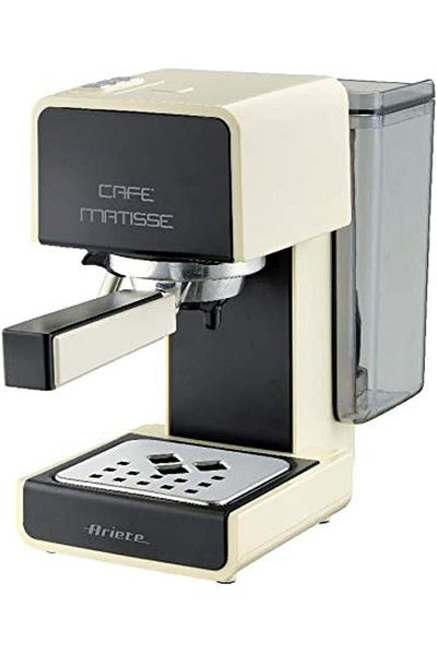 ARIETE Cafe Matisse Pump Espresso Coffee Machine with Milk Frother, Ground Coffee and Pods Compatibl