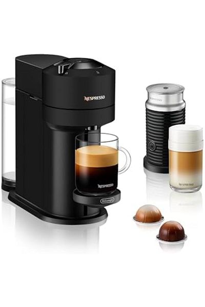 Nespresso Vertuo Next Automatic Pod Coffee Machine with Milk Frother for Espresso, Cappuccino and La