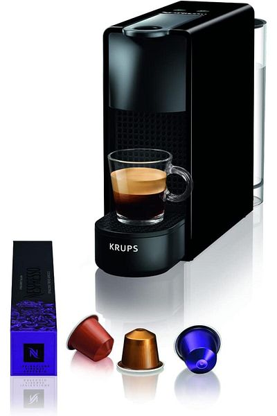 Nespresso Krups Essenza Mini Coffee Machine Black Capsule Machine YY2910FD