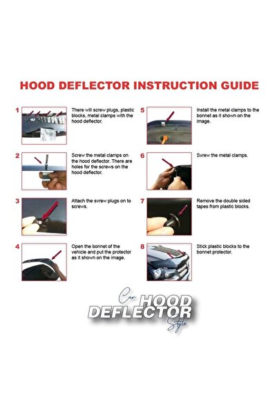 Lumi LUXURY Deflector capota negru lucios compatibil Volkswagen Tiguan 2008-2011