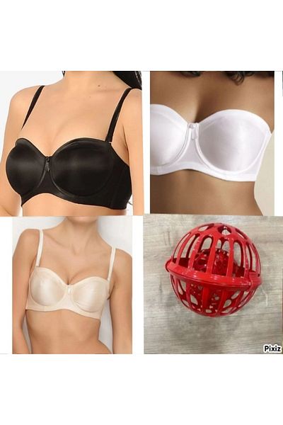 MİSS AYZA İÇTEN GELEN ŞIKLIK Missayza 1680 Advantageous Package with No Padding, No Sponge, Underwire, Gathering Bra Gift