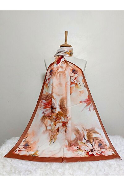 REMOMODA Patterned Flower Model Shawl Italian Cotton Flexible Soft Shawl High Quality