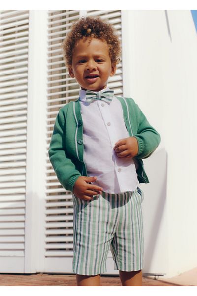 Abel & Lula Abel&Lula Baby Boy Bermuda Suit Green 5209