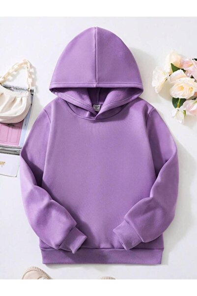 NoVibe Παιδικό φούτερ με κουκούλα Butterfly με τύπωμα oversized Winter με κουκούλα