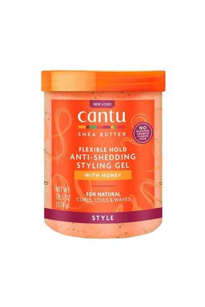 Cantu جل تصفيف الشعر ثبات عالي بزبدة الشيا والعسل من كانتو - 524 غ