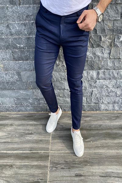 wamoss New Season Slim Fit Slim Fit Linen Trousers Ktn
